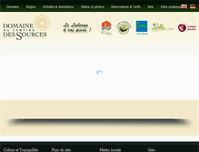 Tablet Screenshot of campingdessources.com